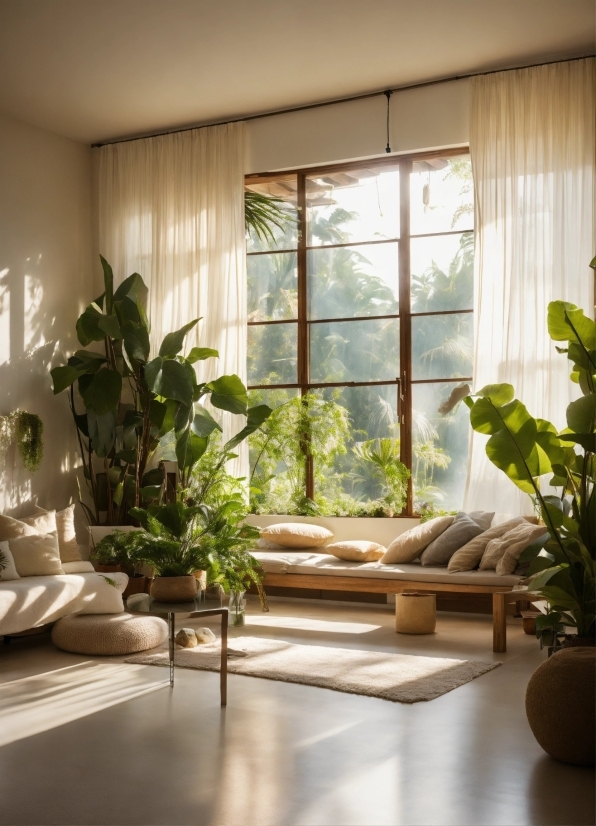 Plant, Property, Building, Window, Houseplant, Shade