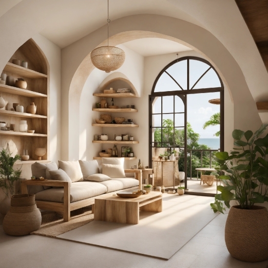 Plant, Property, Furniture, Flowerpot, Table, Interior Design