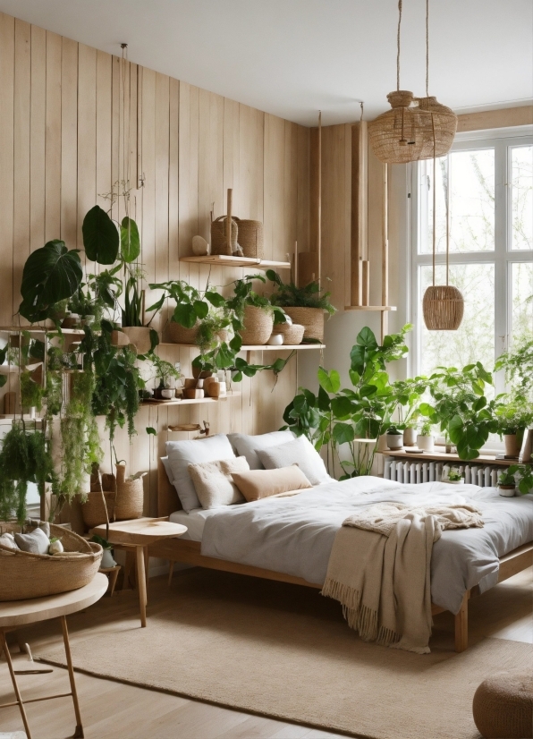 Plant, Property, Furniture, Table, Houseplant, Wood