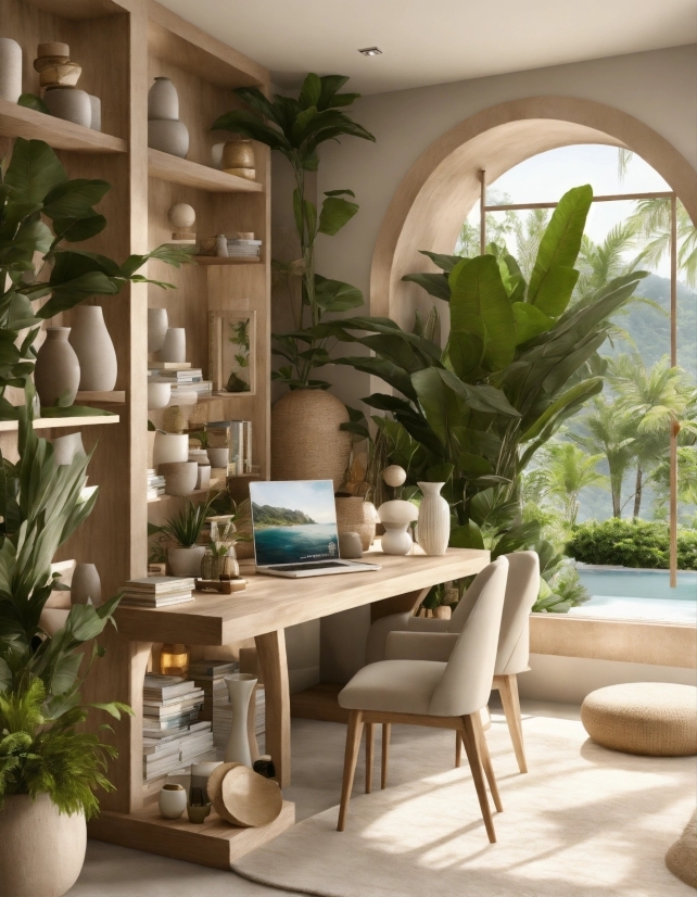 Plant, Property, Table, Furniture, Building, Interior Design
