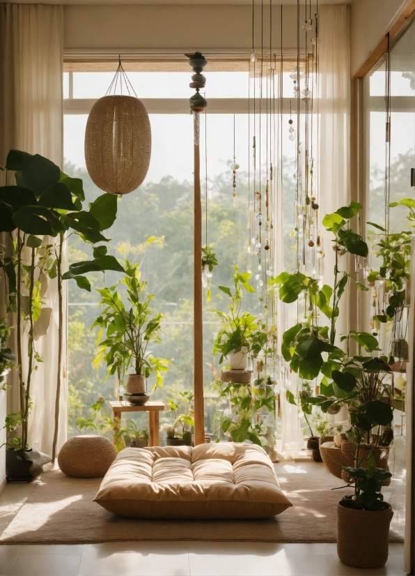 Plant, Property, Window, Building, Houseplant, Flowerpot