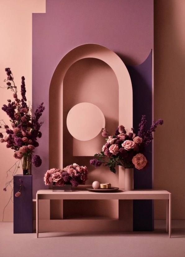 Plant, Purple, Lighting, Interior Design, Wood, Flower