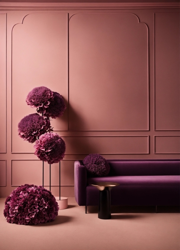 Plant, Purple, Textile, Flowerpot, Door, Interior Design
