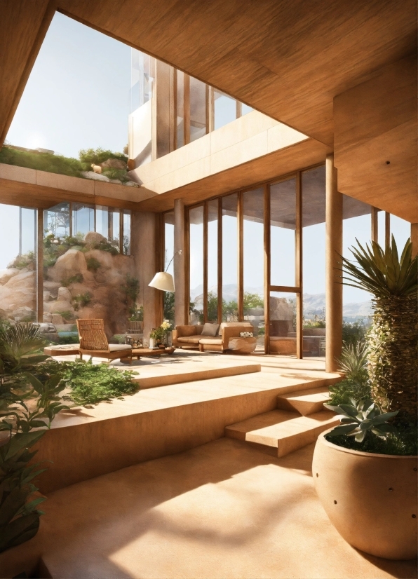 Plant, Sky, Wood, Shade, Interior Design, Building