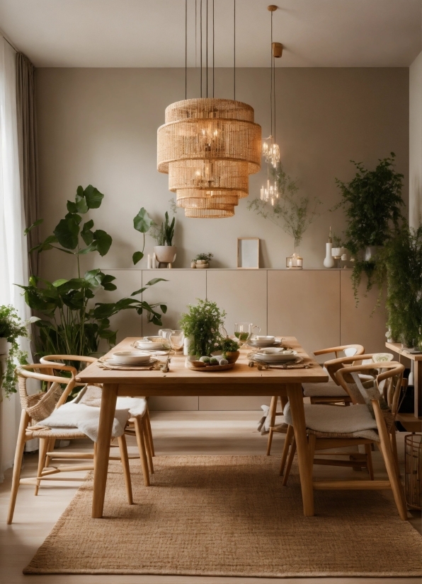 Plant, Table, Furniture, Building, Houseplant, Wood