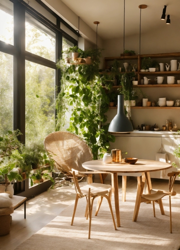 Plant, Table, Furniture, Property, Building, Window