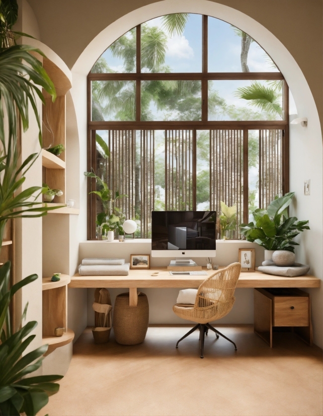 Plant, Table, Furniture, Property, Window, Building