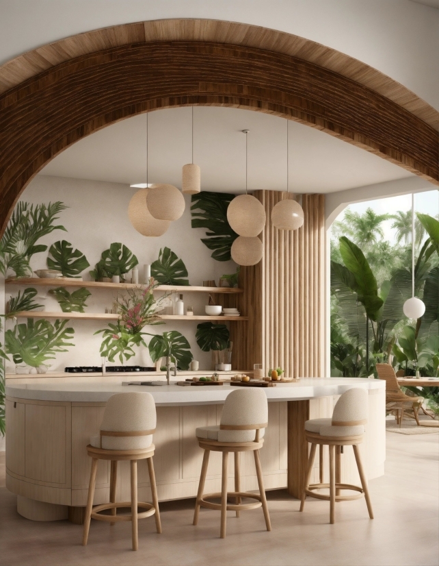 Plant, Table, Furniture, Property, Wood, Interior Design