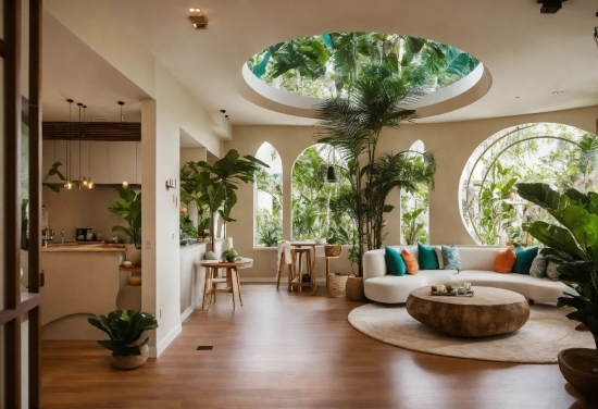 Plant, Table, Green, Interior Design, Lighting, Houseplant