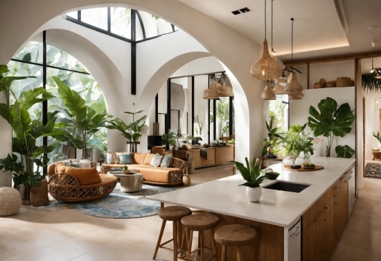 Plant, Table, Property, Furniture, Houseplant, Interior Design