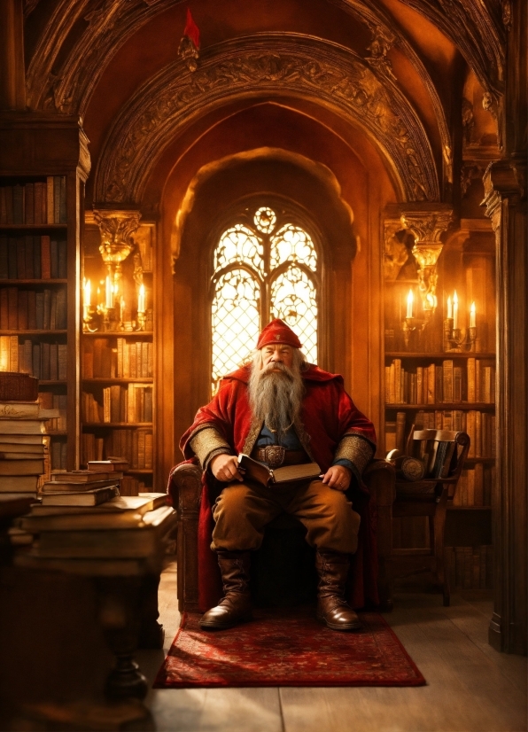 Premium Stock Video, Temple, Interior Design, Building, Window, Bookcase