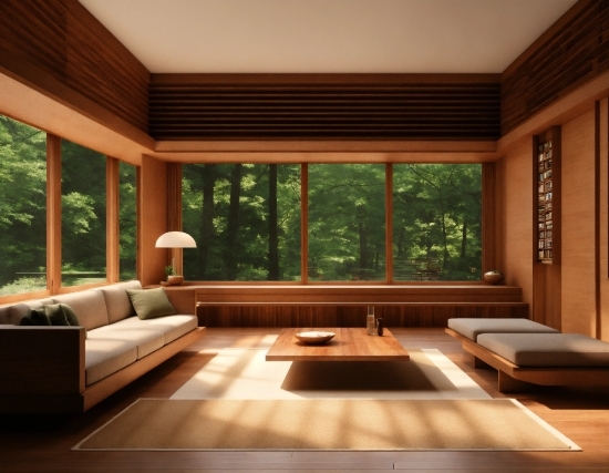 Property, Building, Plant, Wood, Shade, Living Room