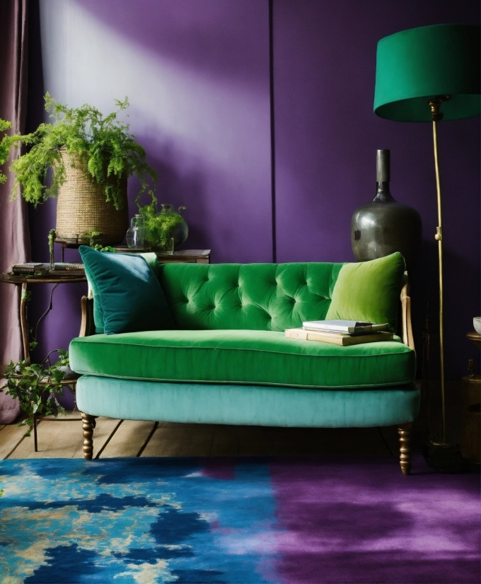 Property, Furniture, Couch, Green, Plant, Light