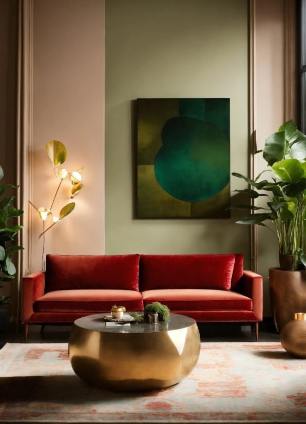 Property, Plant, Green, Couch, Picture Frame, Table