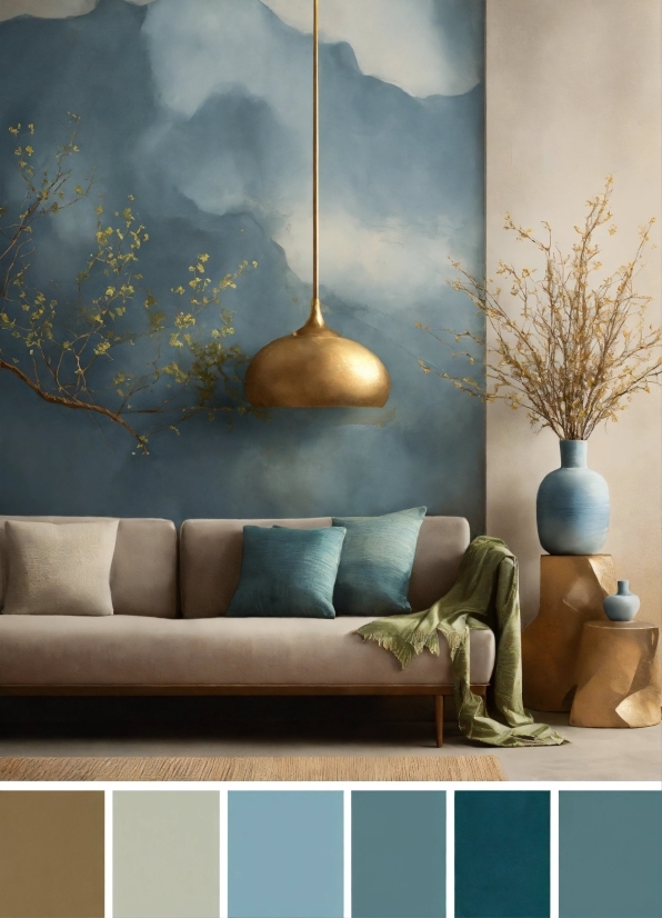 Property, Product, Azure, Couch, Textile, Interior Design