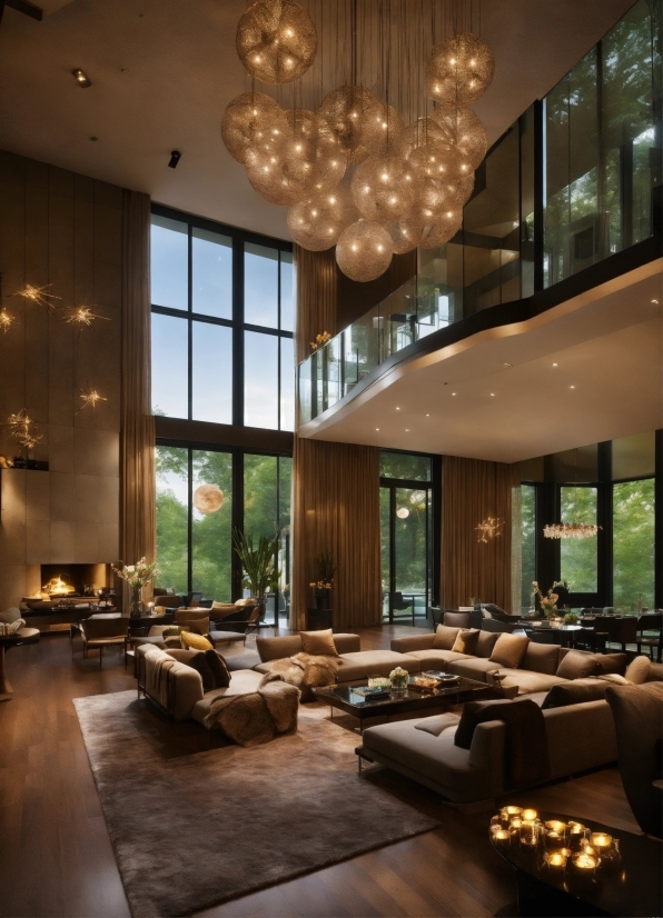 Property, Table, Light, Couch, Building, Lighting