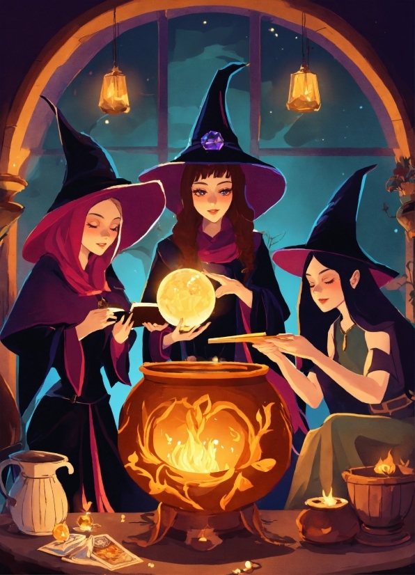 Public Domain Works 2022, Witch Hat, Hat, Orange, Art, Fun