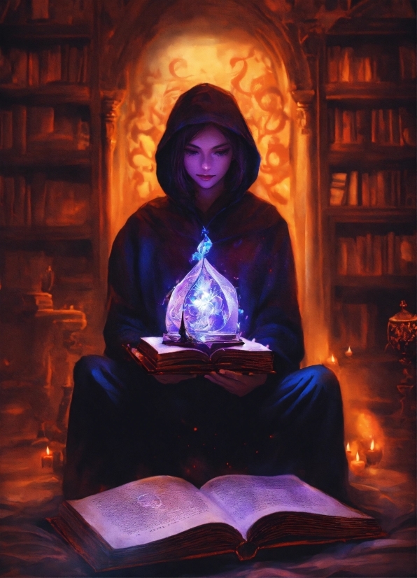 Purple, Book, Darkness, Event, Electric Blue, Art