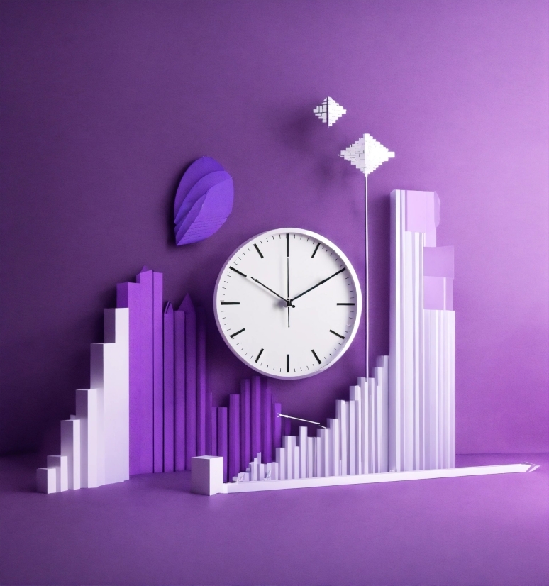 Purple, Clock, Font, Violet, Material Property, Rectangle