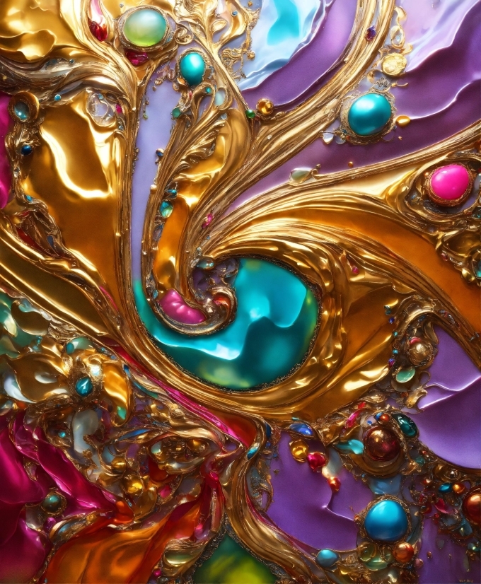 Purple, Liquid, Gold, Material Property, Aqua, Art