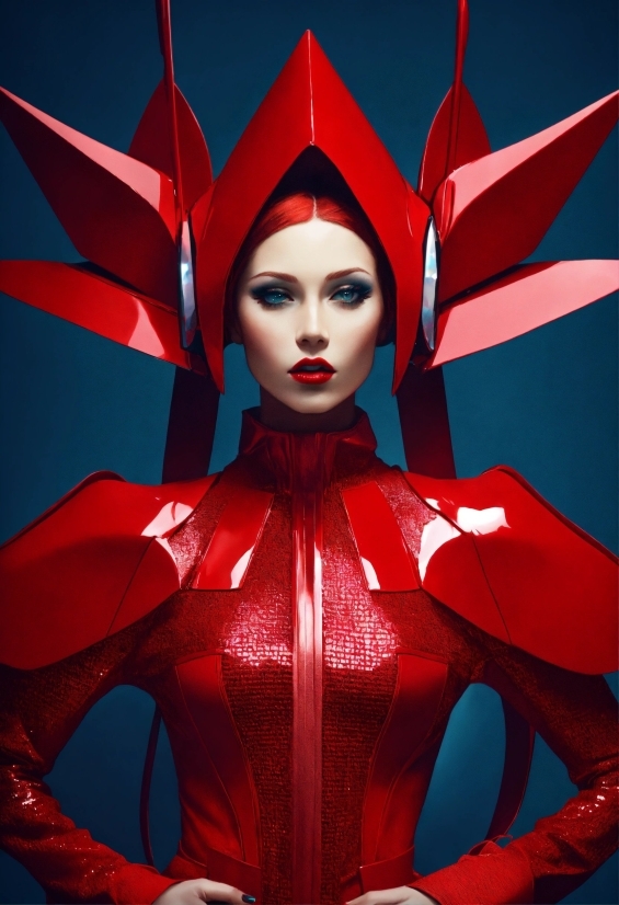 Red, Fashion Design, Art, Costume Design, Fictional Character, Event