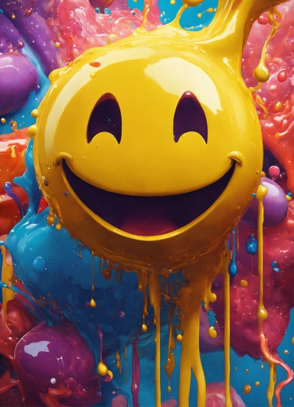 Smile, Facial Expression, Happy, Purple, Emoticon, Party Supply