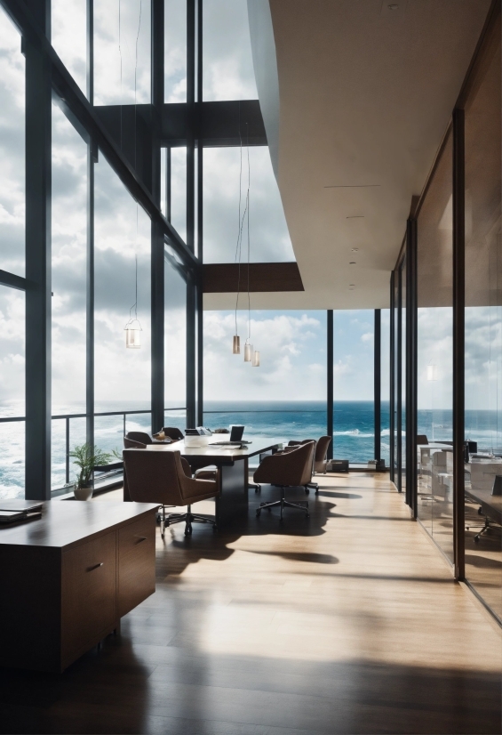 Table, Building, Sky, Shade, Interior Design, Condominium