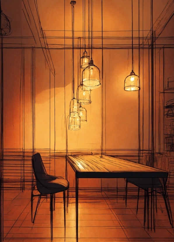 Table, Furniture, Light, Wood, Interior Design, Shade
