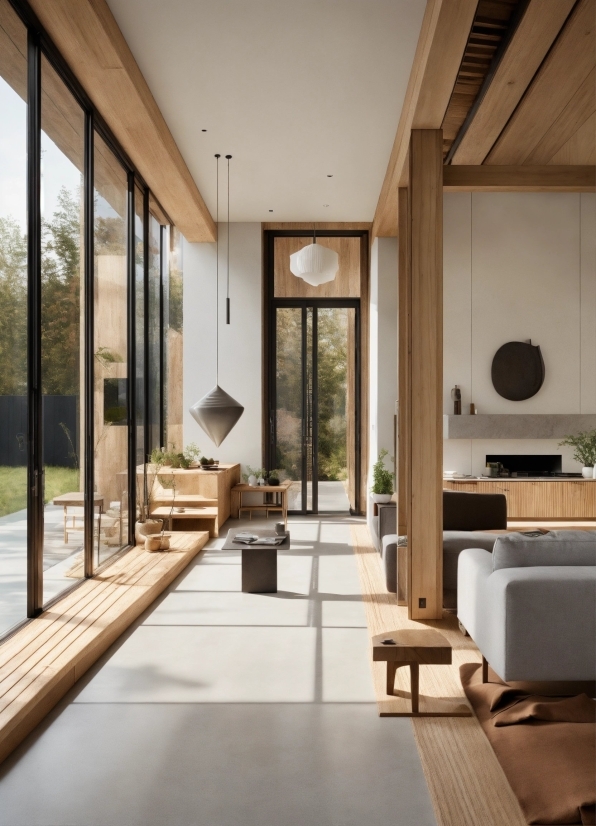 Table, Furniture, Plant, Building, Interior Design, Wood