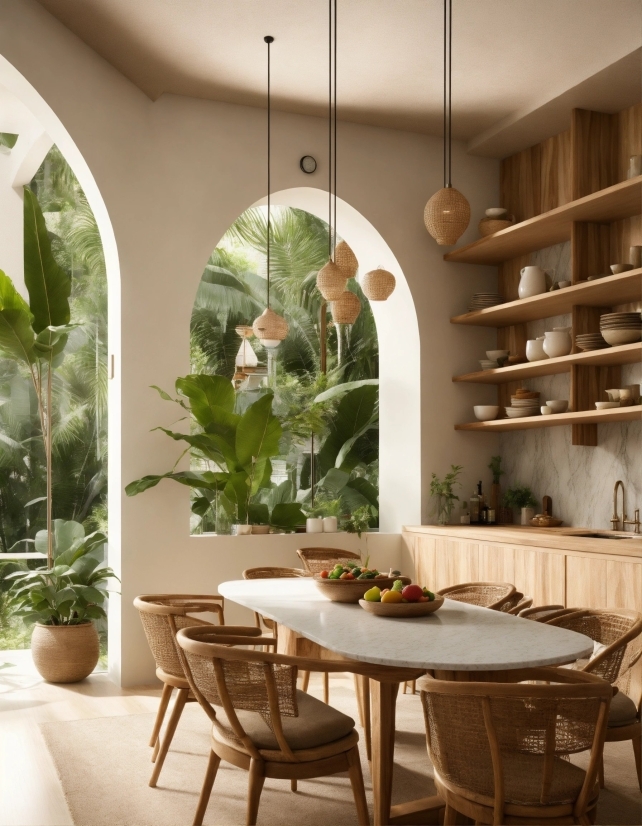 Table, Furniture, Plant, Property, Building, Wood