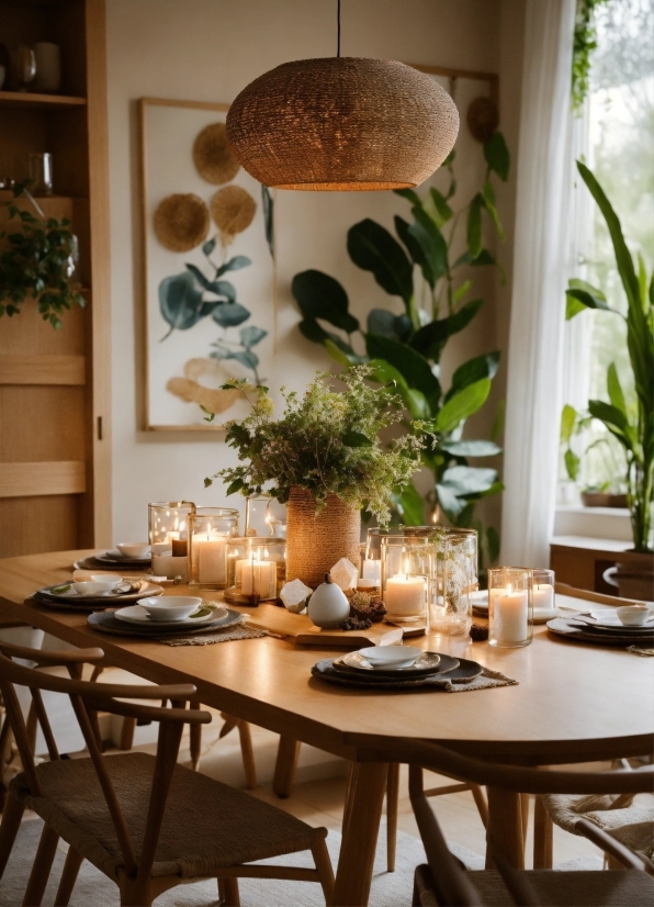 Table, Plant, Furniture, Property, Building, Wood