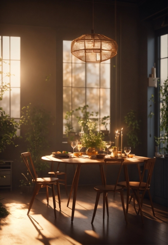 Table, Plant, Furniture, Property, Window, Building