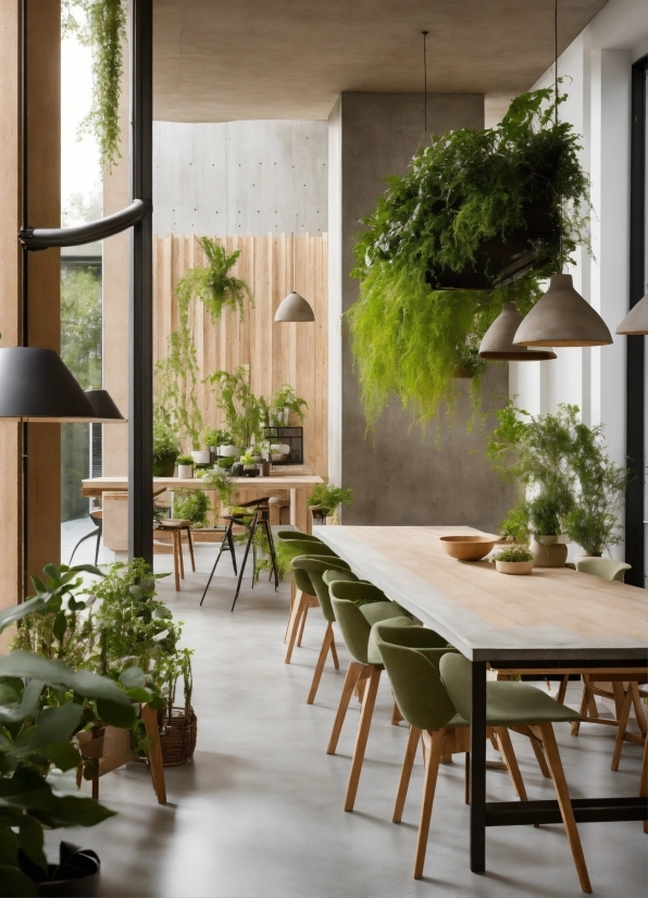 Table, Plant, Furniture, Wood, Interior Design, Architecture