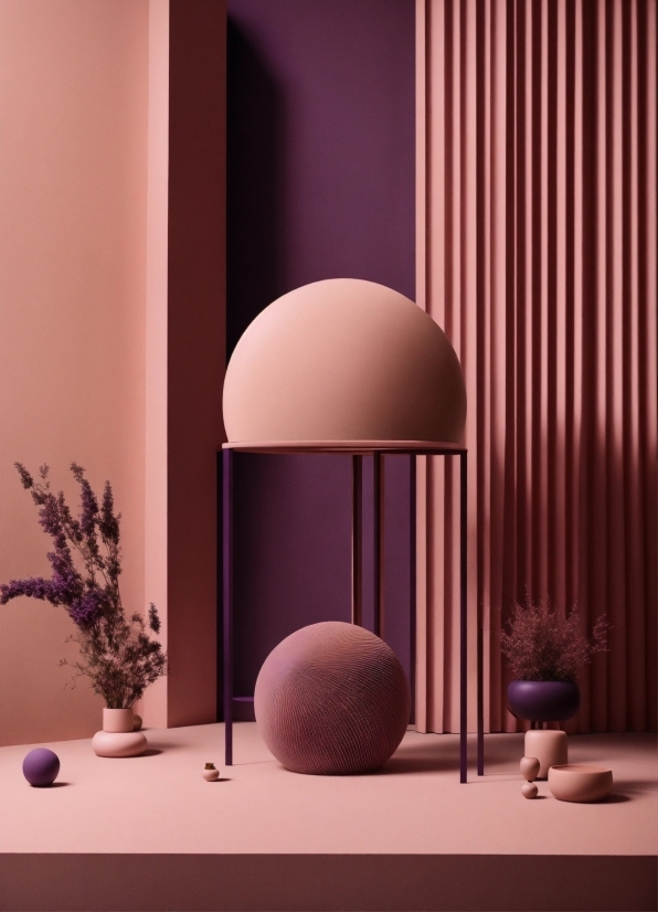 Table, Textile, Plant, Orange, Interior Design, Lamp