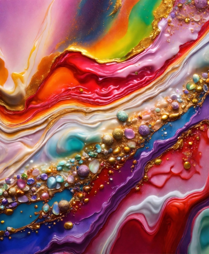 Video And Sound Editor, Liquid, Textile, Art, Pattern, Magenta