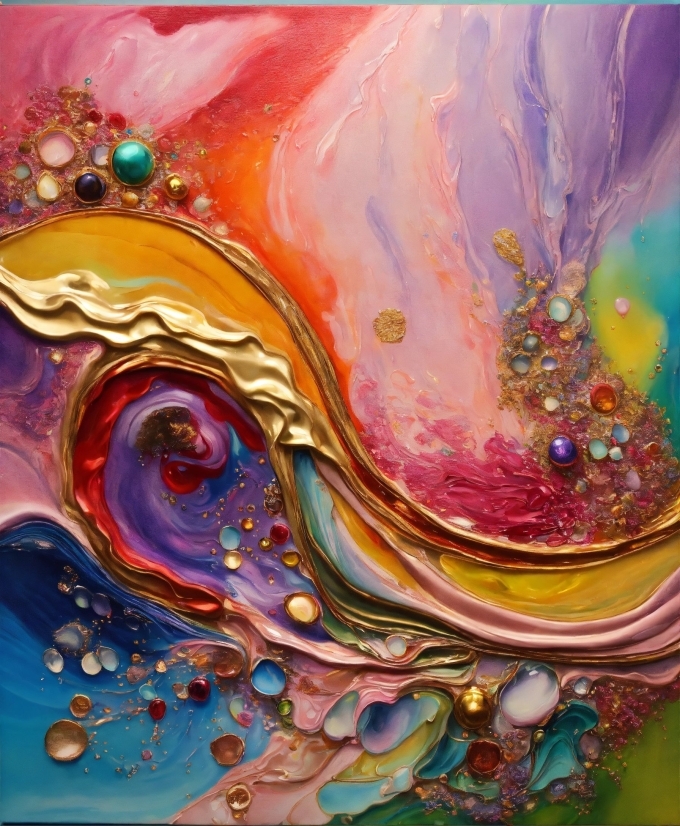 Viva Video, Liquid, Art Paint, Paint, Fluid, Purple