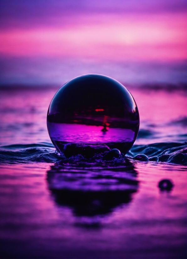 Water, Atmosphere, Liquid, Purple, Sky, Horizon