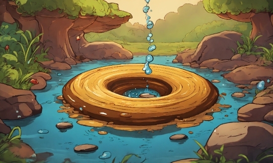Water, Ecoregion, Liquid, Natural Environment, Organism, Cartoon