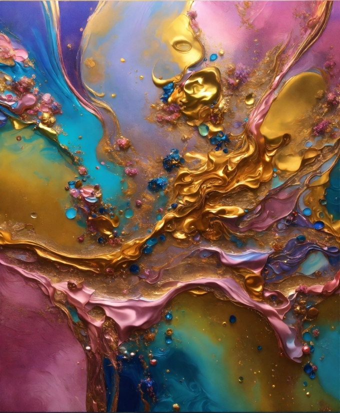 Water, Liquid, Azure, Purple, Organism, Paint