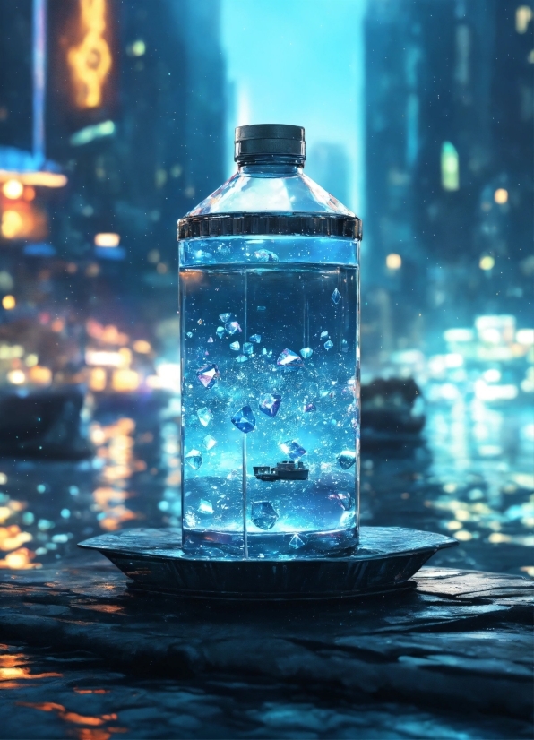 Water, Liquid, Bottle, Drinkware, Drinking Water, Blue