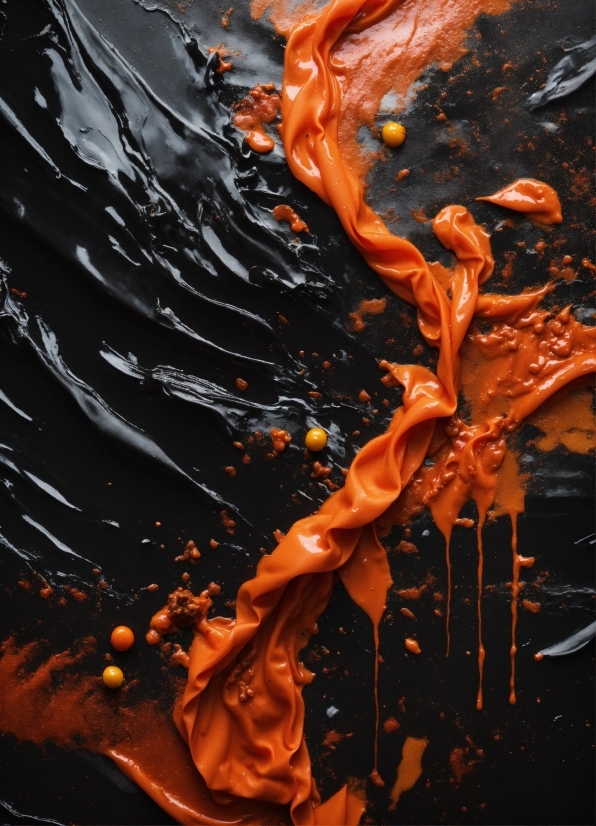 Water, Liquid, Orange, Fluid, Organism, Art