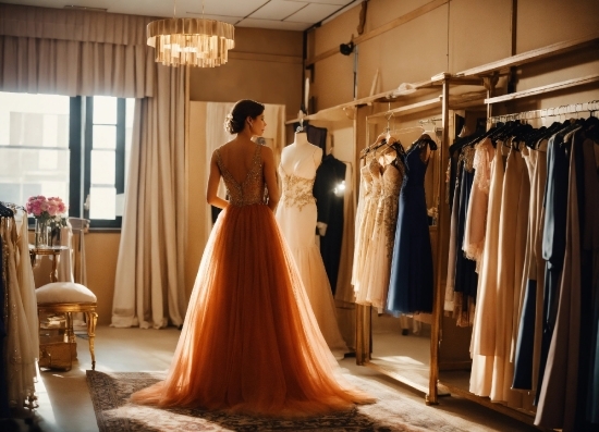 Wedding Dress, Dress, Bride, One-piece Garment, Bridal Clothing, Bridal Party Dress