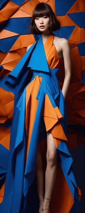 Wheel, Blue, Orange, Creative Arts, Art, Triangle