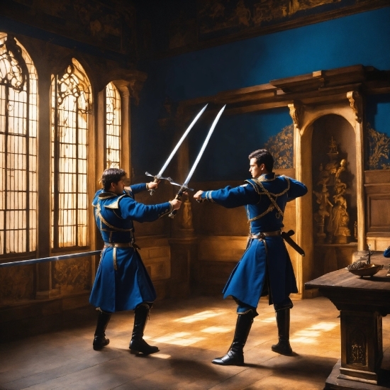 Window, Event, Armour, Knight, Electric Blue, Recreation
