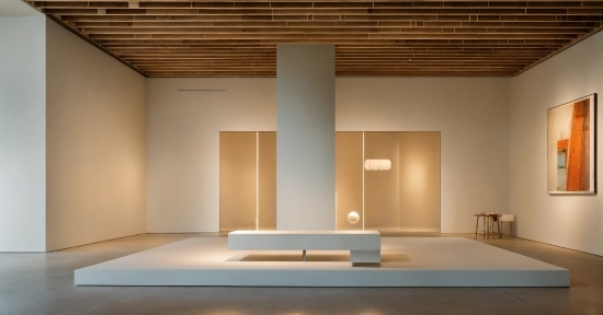 Wood, Lighting, Rectangle, Table, Interior Design, Building