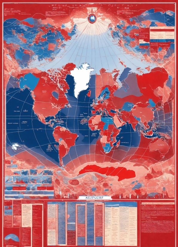 World, Ecoregion, Map, Blue, Textile, Organism