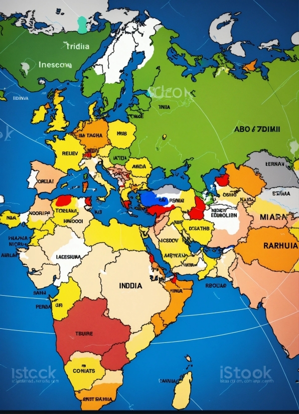 World, Ecoregion, Map, Yellow, Atlas, Line