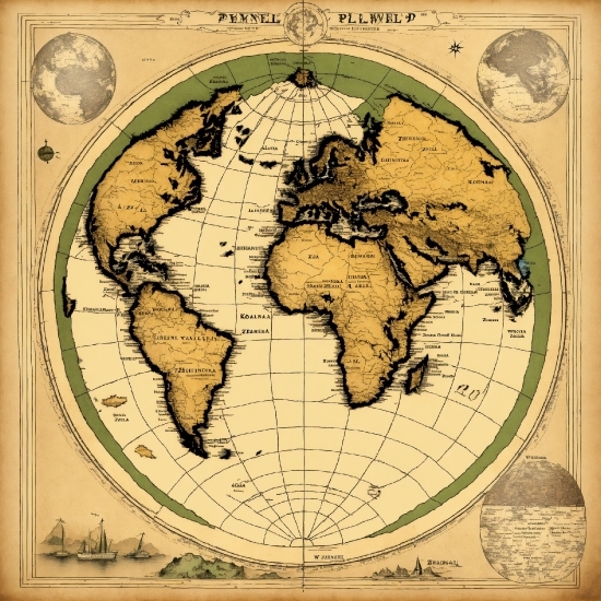 World, Map, Art, Atlas, Font, Illustration