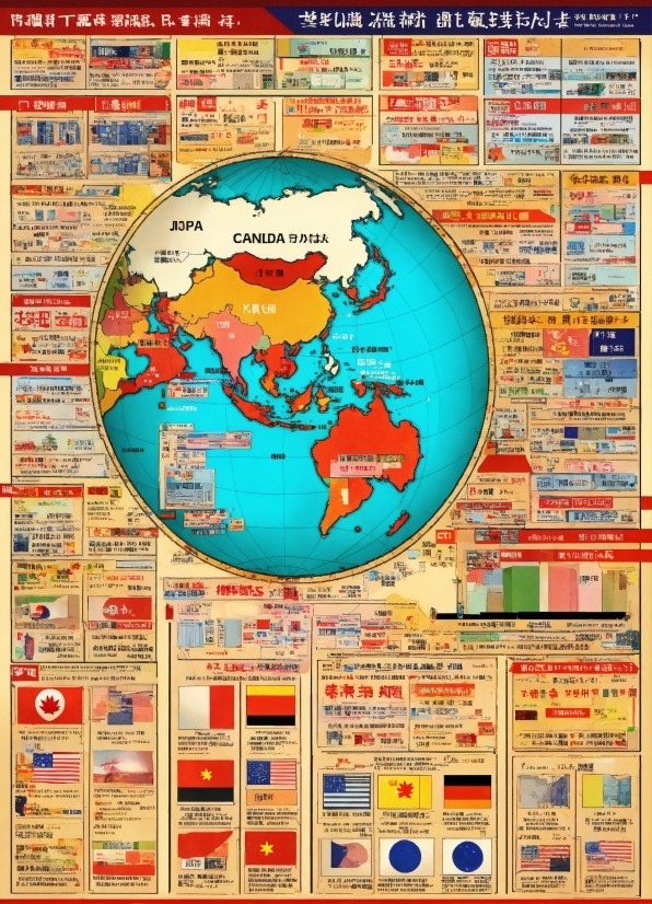 World, Map, Font, Circle