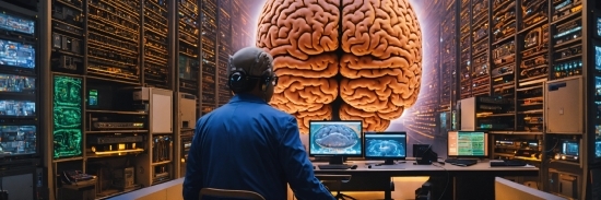 Acrylic Framed Art, Computer Monitor, Computer, Brain, Personal Computer, Art